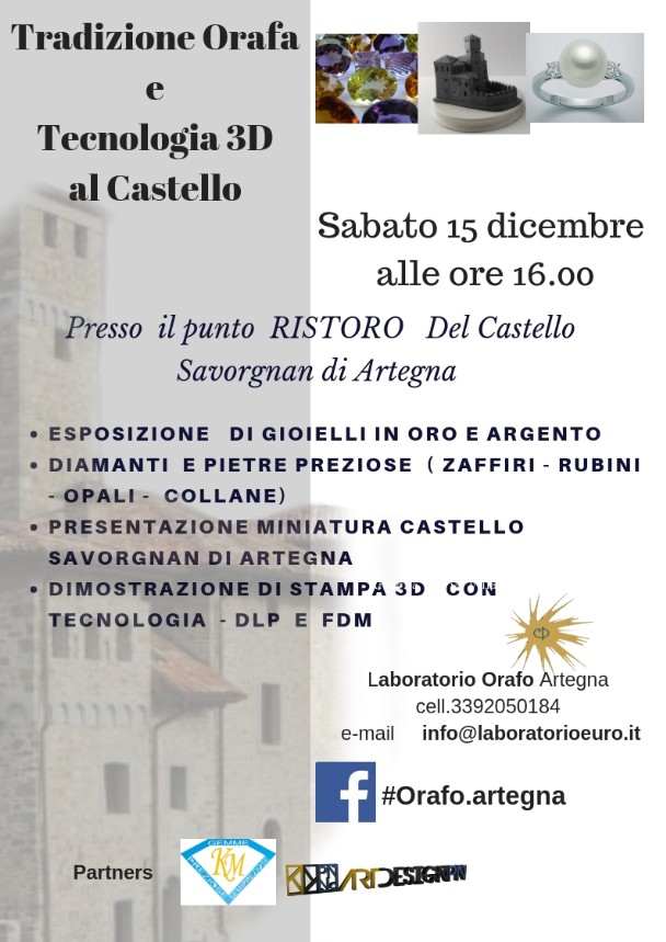 Tradizione Orafa e Tecnologia3d al Castello